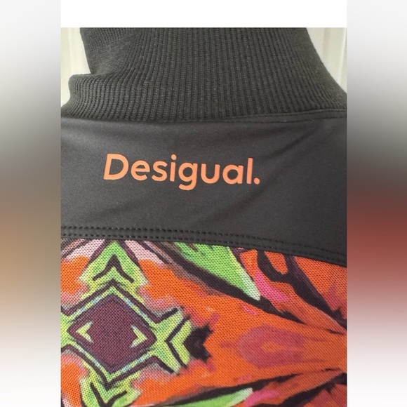 Desigual Butterfly Jacket Sz XS Womens Activewear Pakaian Jadi Wanita Sweater - Picture 7 of 9